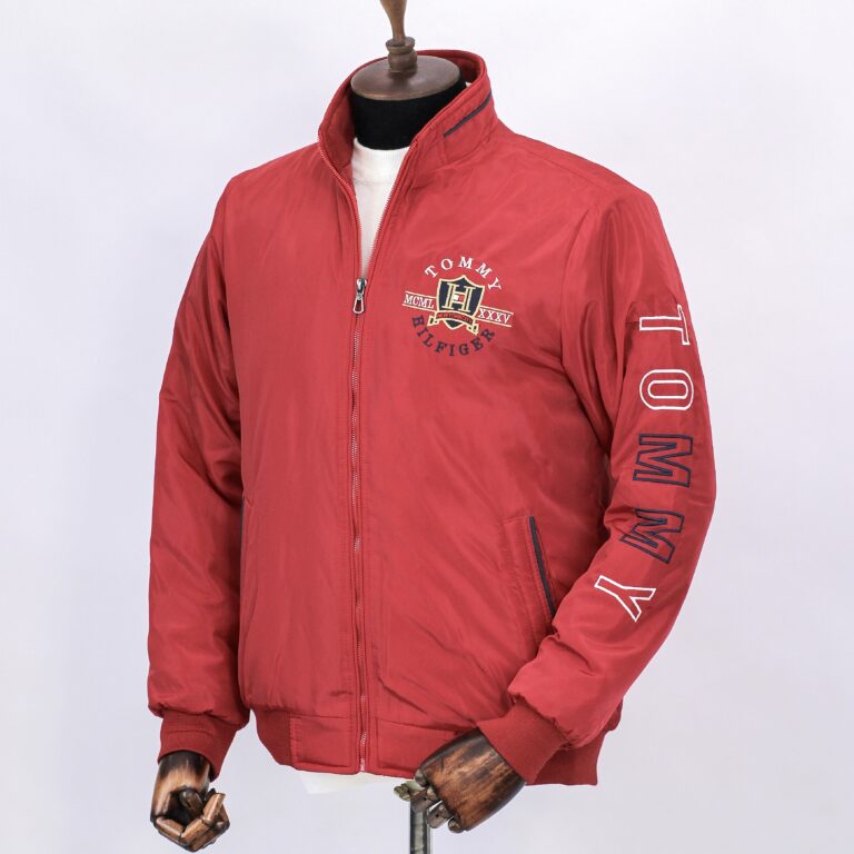 ⁦جاكيت وتربروف – احمر- tommy- JK111⁩ - الصورة ⁦2⁩