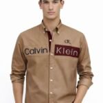 قميص كم قطن تطريز -جملي CH169