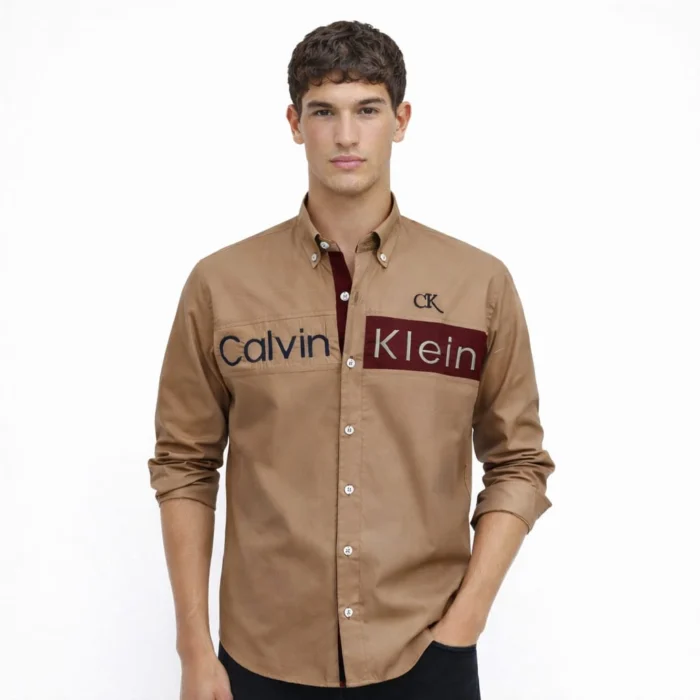 ⁦قميص كم قطن تطريز -جملي CH169⁩ - الصورة ⁦2⁩