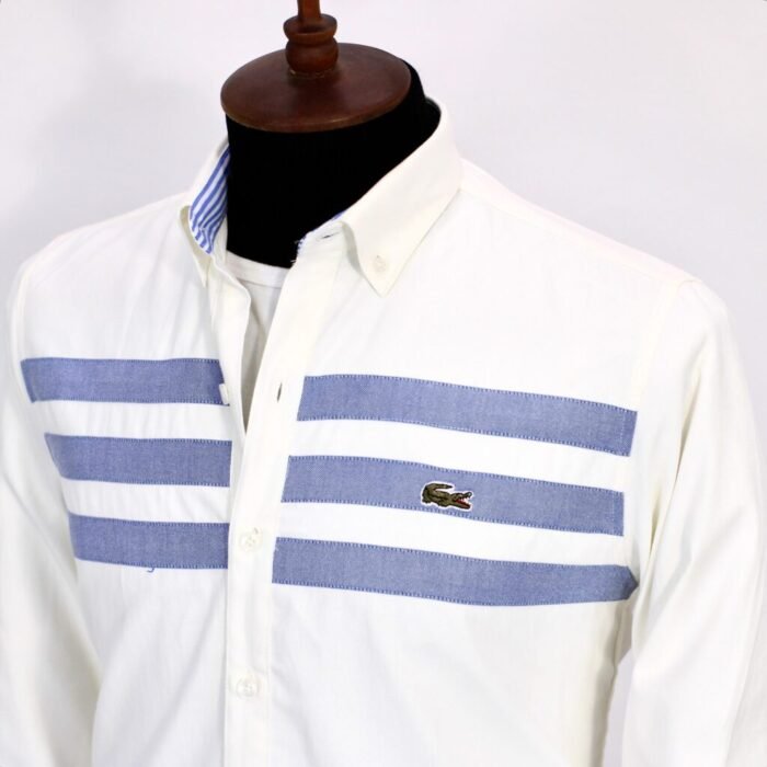 ⁦قميص كم قطن تطريز -ابيضCH136⁩ - الصورة ⁦2⁩