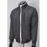 ⁦جاكيت وتربروف سادة - رمادي-JK101⁩ - الصورة ⁦4⁩