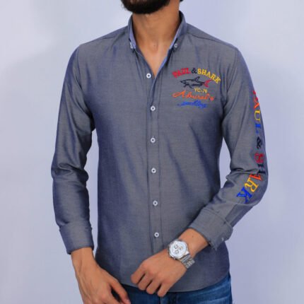 قميص كم قطن تطريز CH101P&S