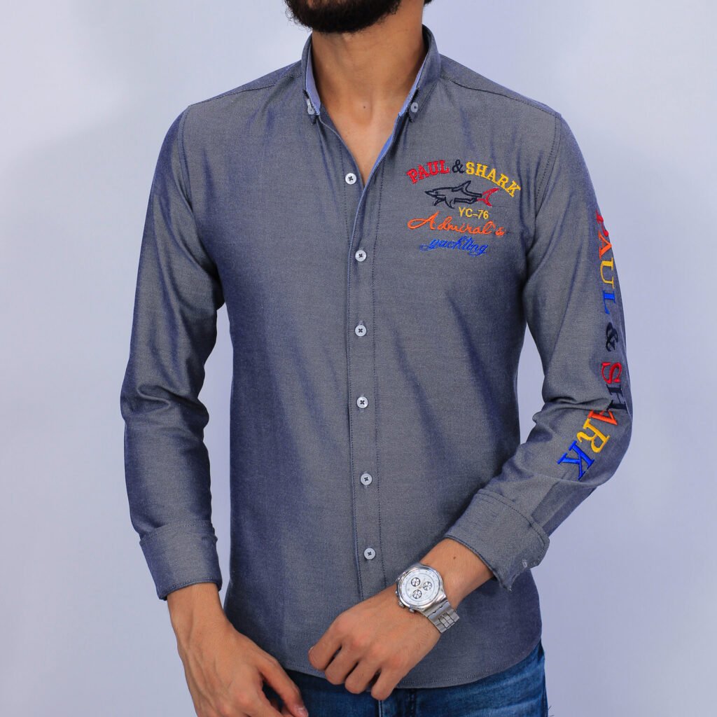 IMG_1524-scaled-1.jpg قميص كم قطن تطريز CH101P&S - الصورة 1