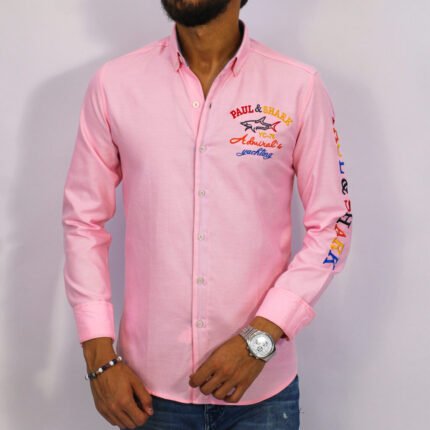 قميص كم قطن تطريز CH103P&S