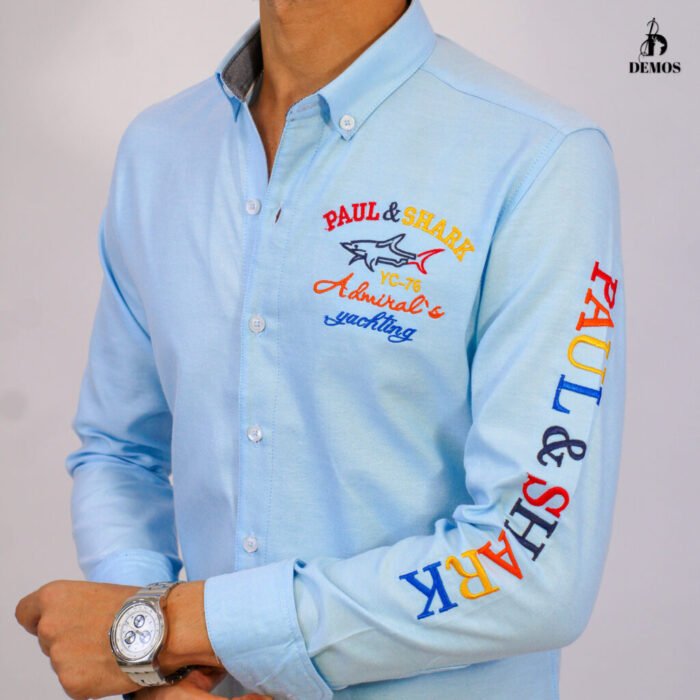 قميص كم قطن تطريز CH102P&S - Image 2