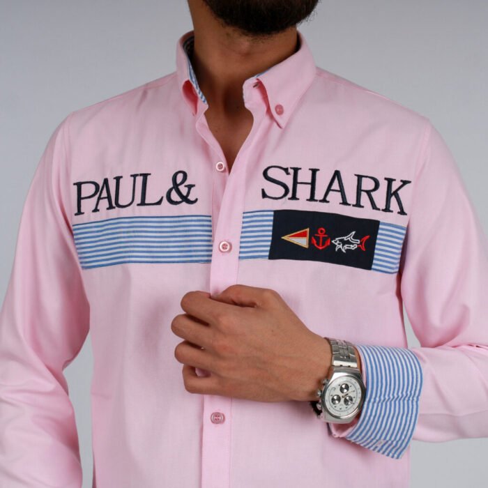 قميص كم قطن تطريز -روزCH138 - Image 2