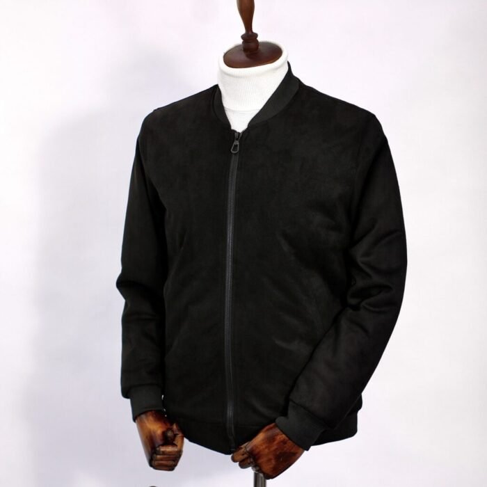 جاكيت شمواه سويد - اسود- JK107 - Image 2