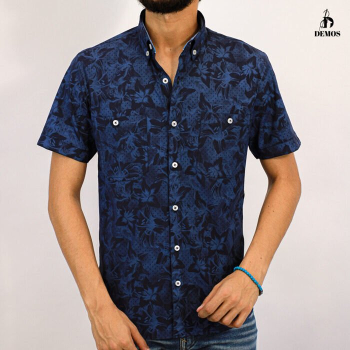 ⁦قميص نص كم مشجر CS104⁩ - الصورة ⁦2⁩