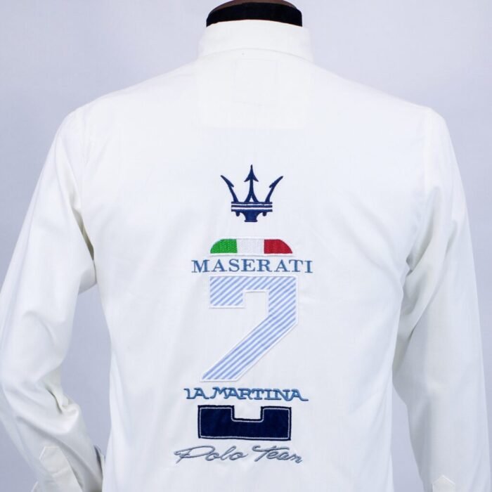 ⁦قميص كم قطن تطريز -ابيضCH131⁩ - الصورة ⁦3⁩