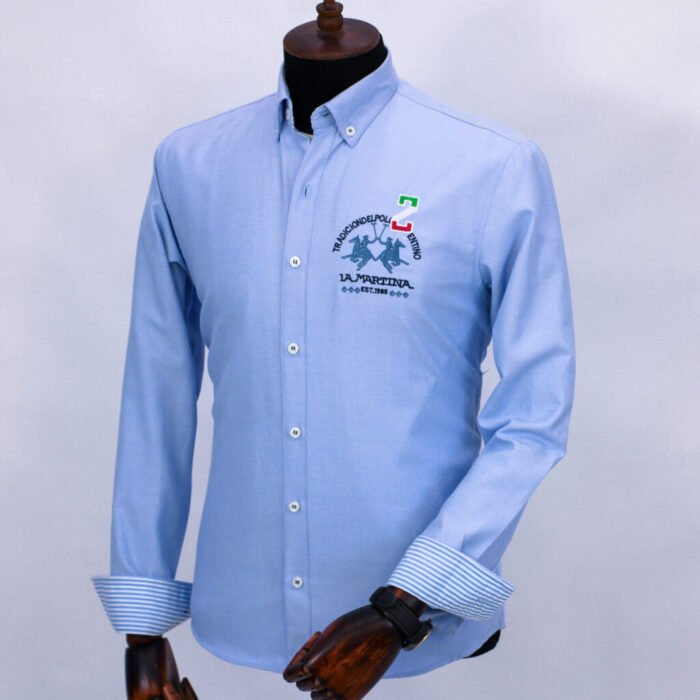 ⁦قميص كم قطن تطريز -لبنيCH130⁩ - الصورة ⁦2⁩