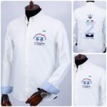 قميص كم قطن تطريز -ابيضCH131