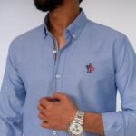 قميص كم قطن تطريز -لبنيCH146 - Image 2