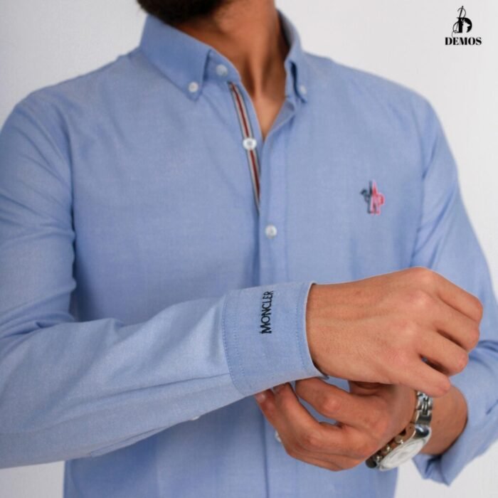 قميص كم قطن تطريز -لبنيCH146 - Image 3