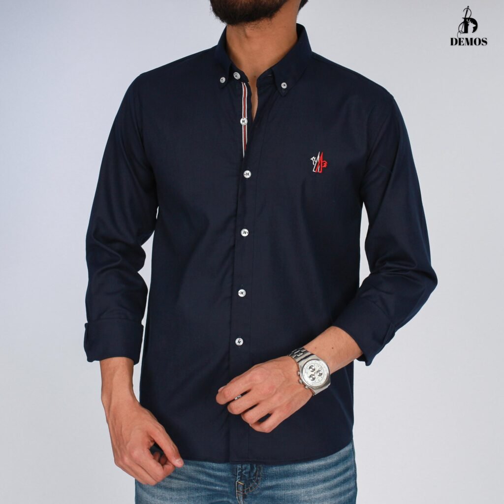 WhatsApp-Image-2025-04-24-at-6.18.50-PM.jpeg قميص كم قطن تطريز -كحليCH147 - Image 1