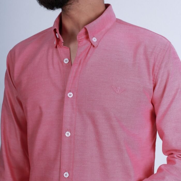 قميص كم قطن E.A تطريز -كشمير CH156 - Image 2