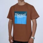 تيشيرت oversize بني بوليفار قطن 100% مطبوع TS101
