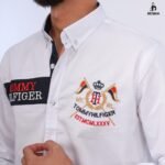 قميص كم قطن تطريز -ابيض CH175 - الصورة 3