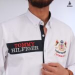 قميص كم قطن تطريز -ابيض CH175 - الصورة 2