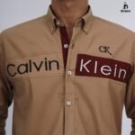 قميص كم قطن تطريز -جملي CH169 - Image 2