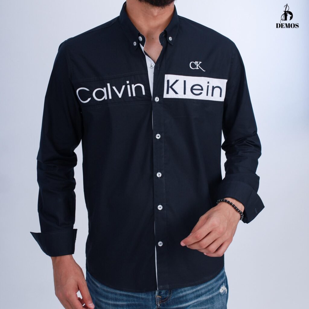 WhatsApp-Image-2025-07-30-at-9.32.10-PM114.jpeg قميص كم قطن تطريز -كحلي CH171 - Image 1