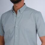 قميص نص كم قطن سادة -منت CH177 - الصورة 2