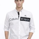 قميص كم قطن تطريز -ابيض CH172