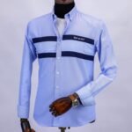 قميص كم قطن تطريز -لبنيCH128