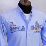 قميص كم قطن تطريز -لبنيCH114 - Image 2