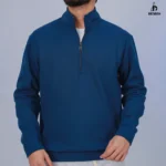 سويت شيرت نص سوسته ميلتون ساده- بترولي