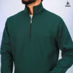 ⁦سويت شيرت نص سوسته ميلتون ساده- زيتي⁩ - الصورة ⁦2⁩