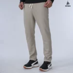 سويت بانتس قطن WAFFLE-بيج فاتح - Image 2