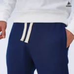 سويت بانتس قطن WAFFLE-كحلي - Image 3