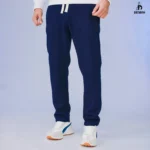 سويت بانتس قطن WAFFLE-كحلي - Image 2