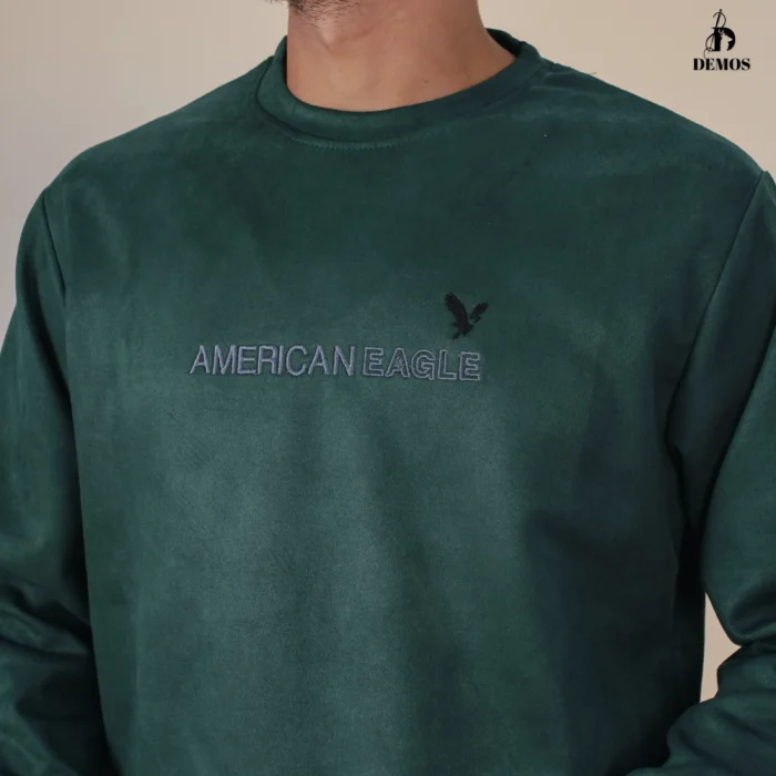 سويت شيرت روند شمواه A.E - زيتي - Image 2