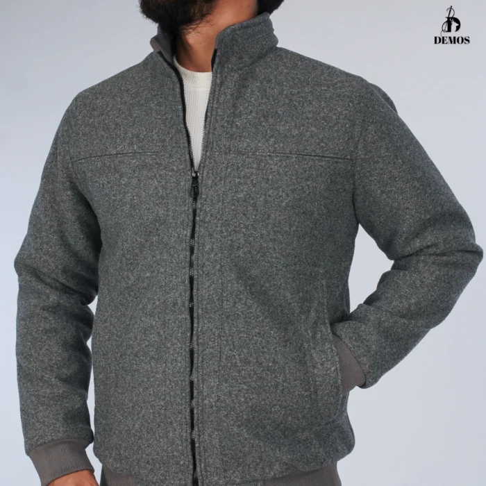 جاكيت جوخ - رمادي وسط- JK187 - Image 2