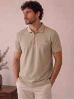 Polo T-shirt beige AX03