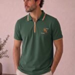 Polo T-shirt Dark Green AX04