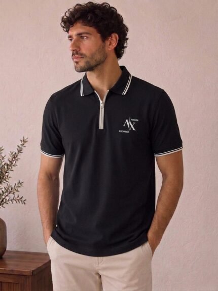 Polo T-shirt black AX01